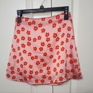 Urban Outfitters Pink Foral Pink Skirt